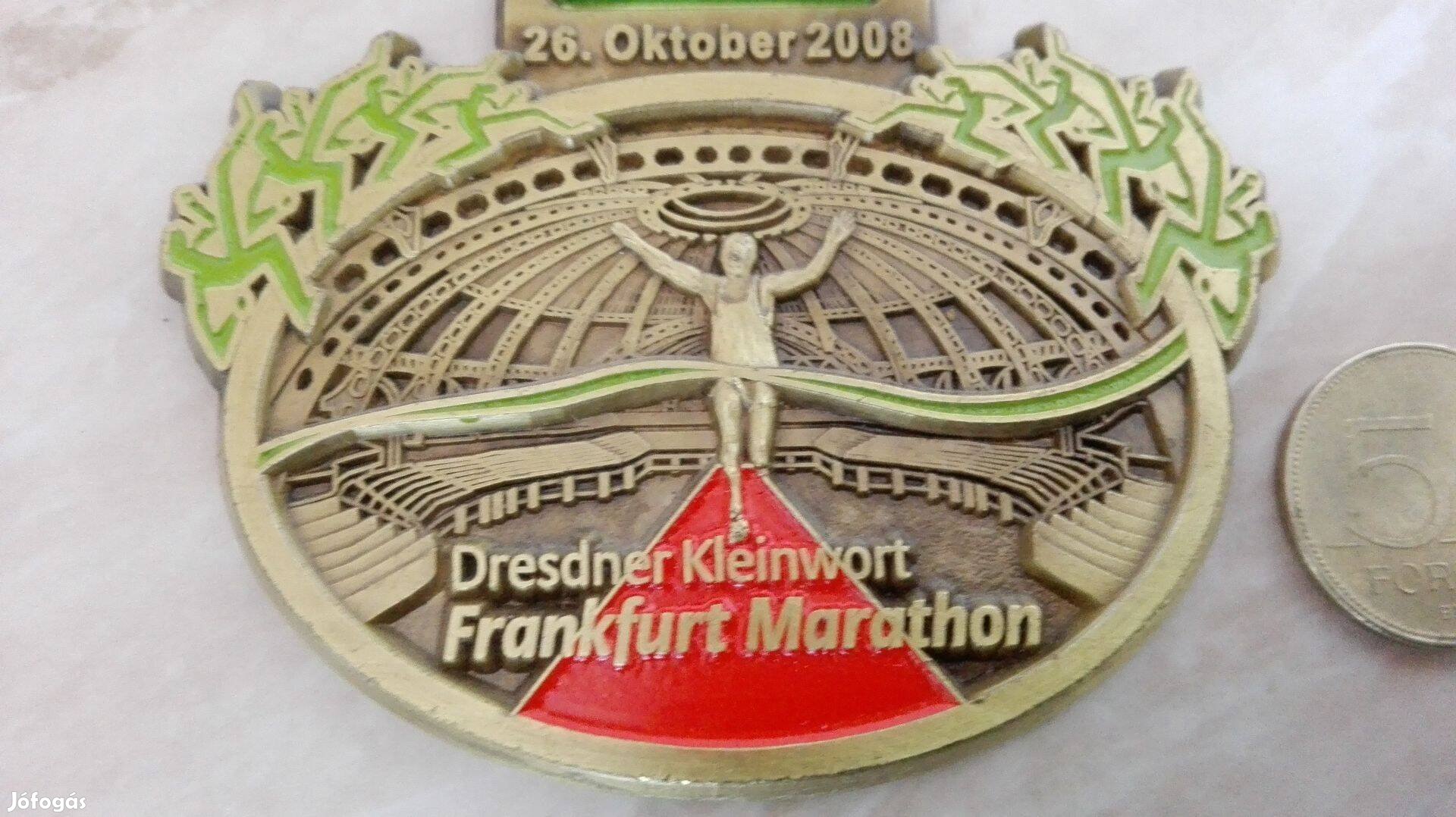 Frankfurt Maraton érem 2008-as