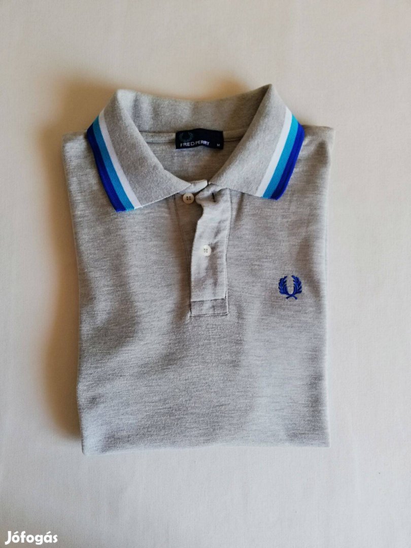 Fred Perry férfi galléros rövid ujjú póló M-es