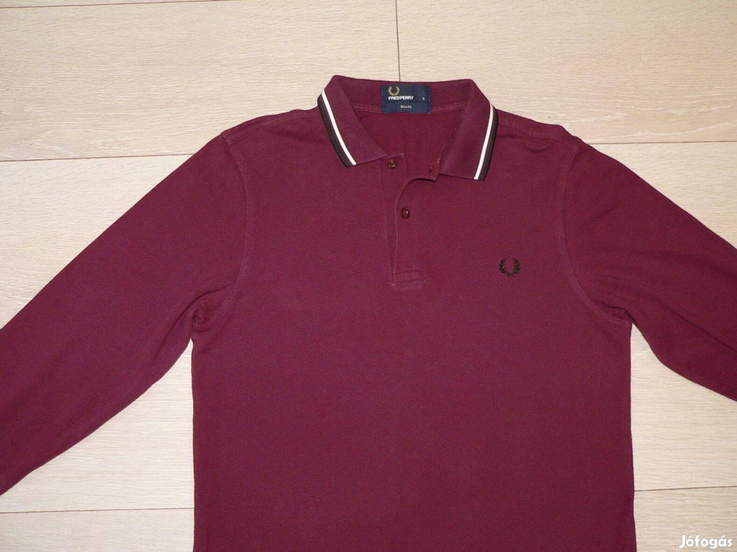 Fred Perry hosszú ujjú galléros póló (S)