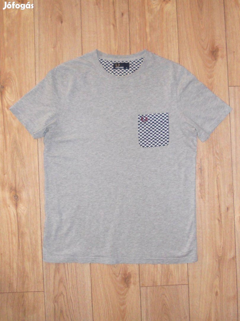 Fred Perry szürke rövid ujjú póló (M-es)