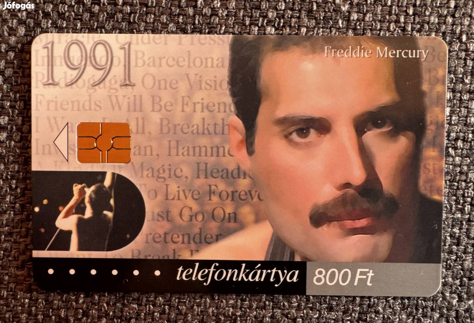 Freddie Mercury Queen telefonkártya