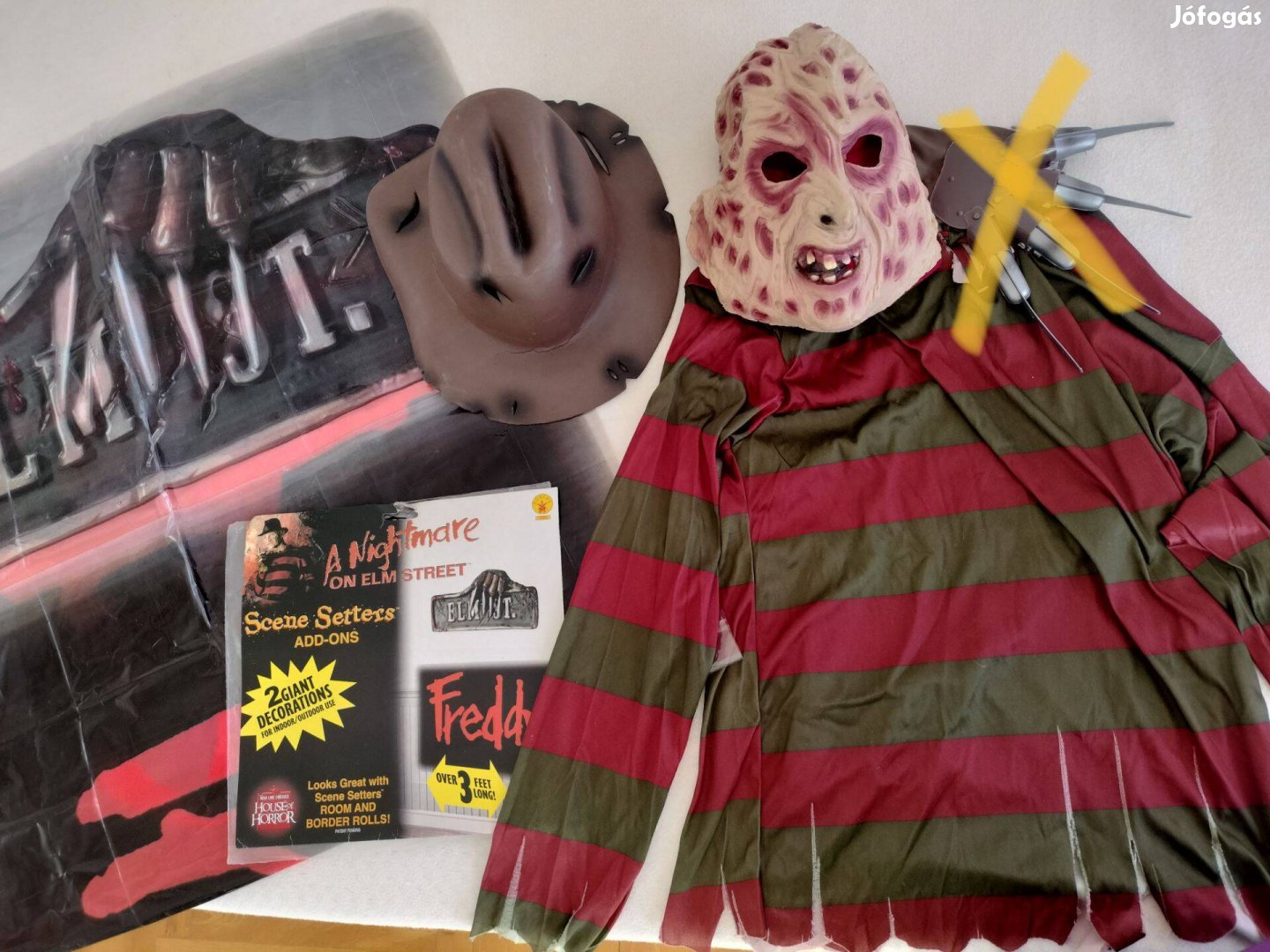 Freddy Krueger jelmez minden kiegészítővel