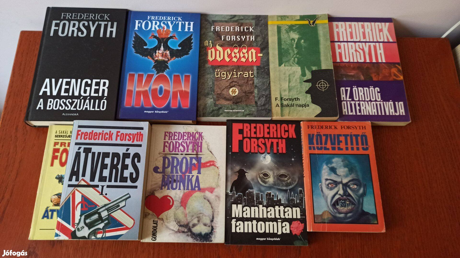 Frederick Forsyth könyvcsomag / 9 db könyv