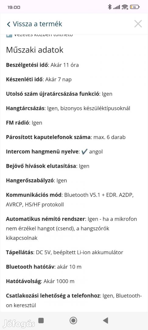 Freedconn T max S pro kommunikációs rendszer 