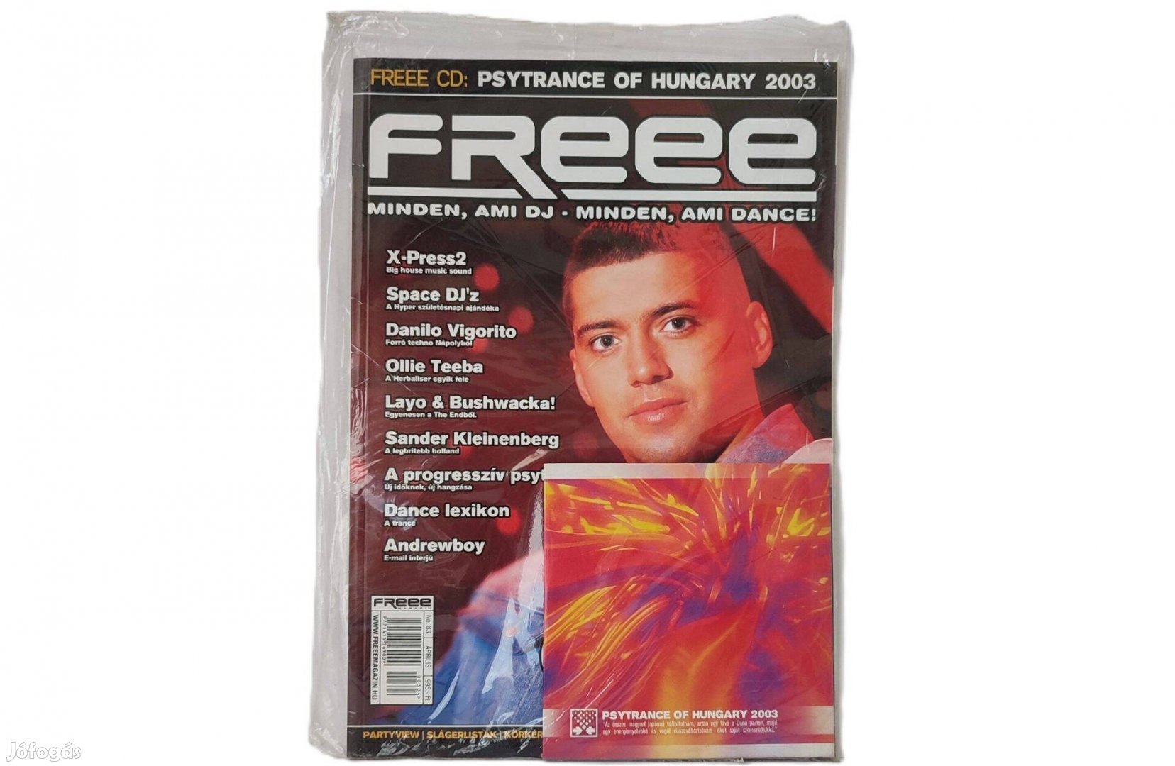 Freee magazin 1 db. CD-vel, 2003 április (bontatlan)