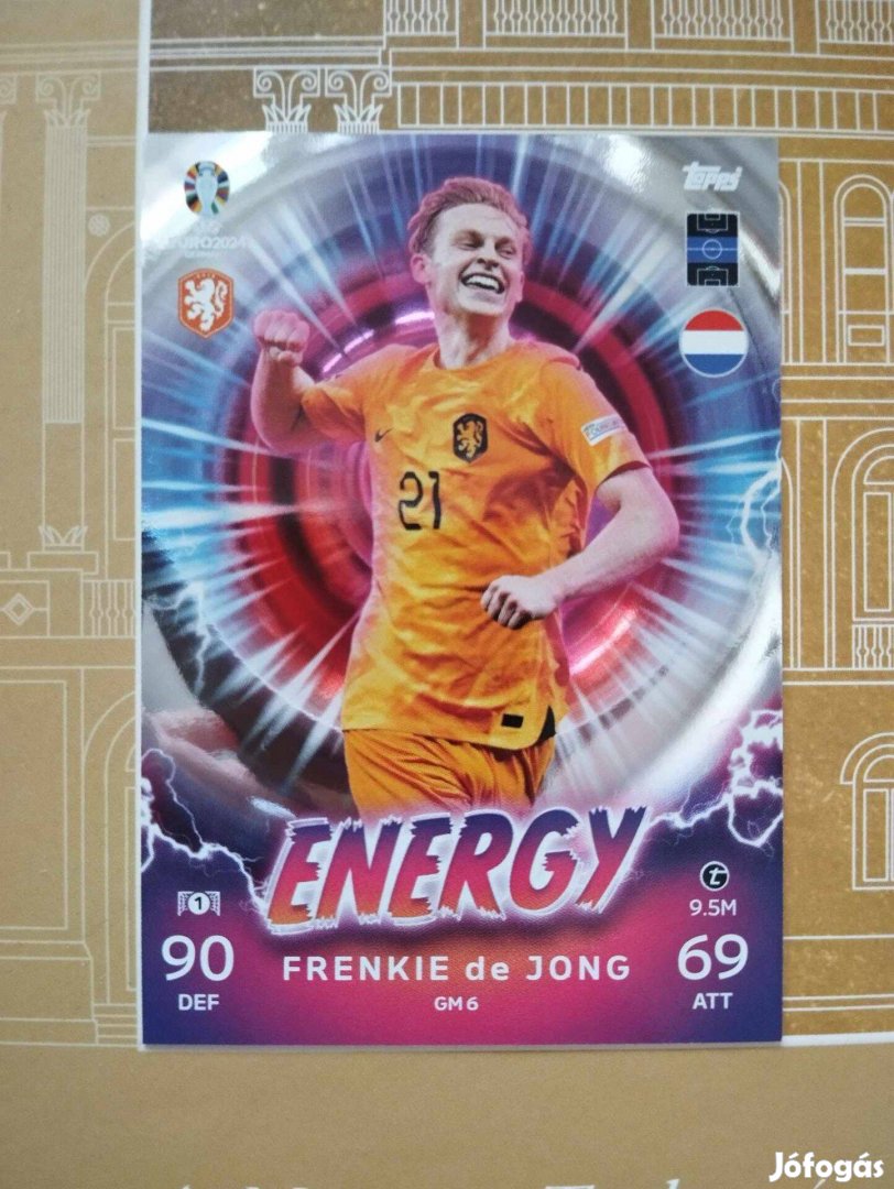 Frenkie de Jong (Hollandia) Energy Euro 2024 kártya