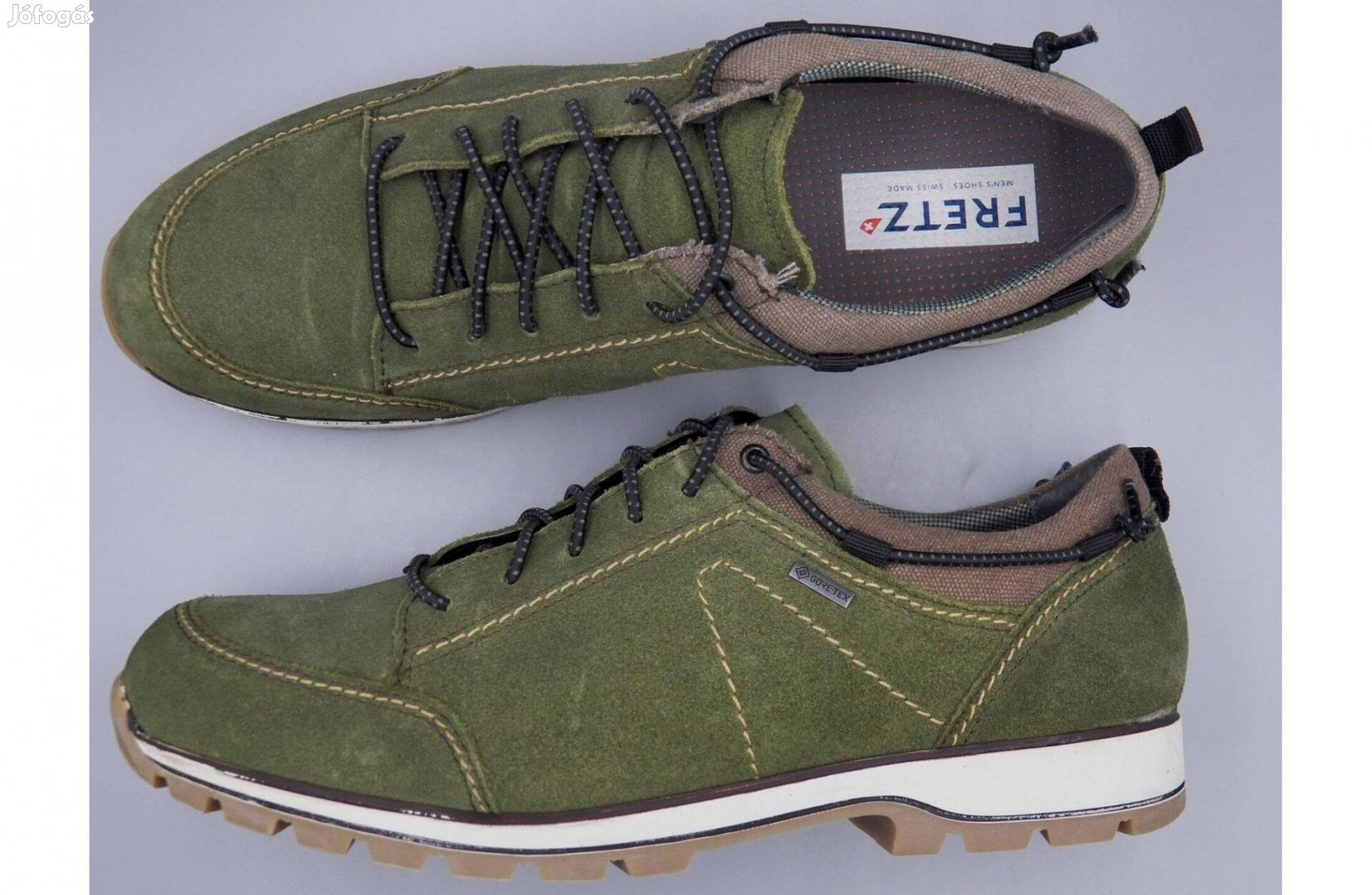 Fretz MEN Gore-tex-es velúrbőr félcipő, 46 -os