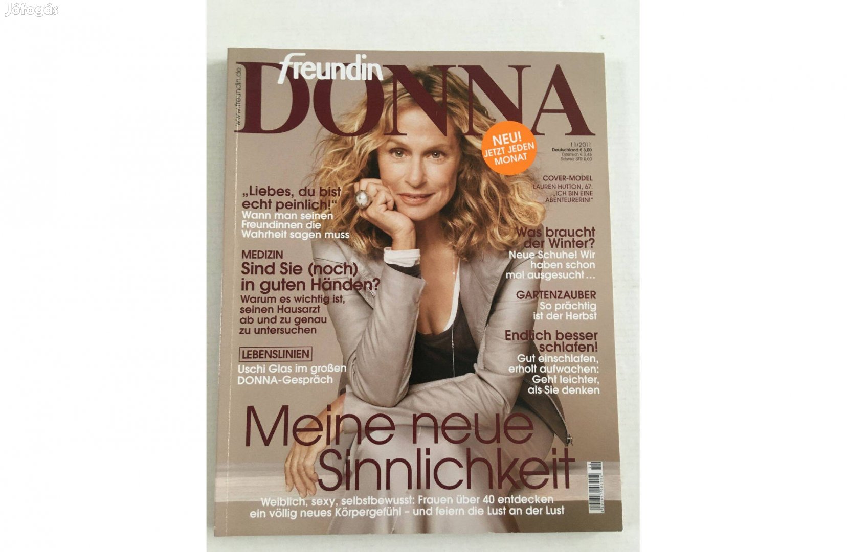 Freundin Donna német nyelvű magazin, újság - lapszám: 2011. november