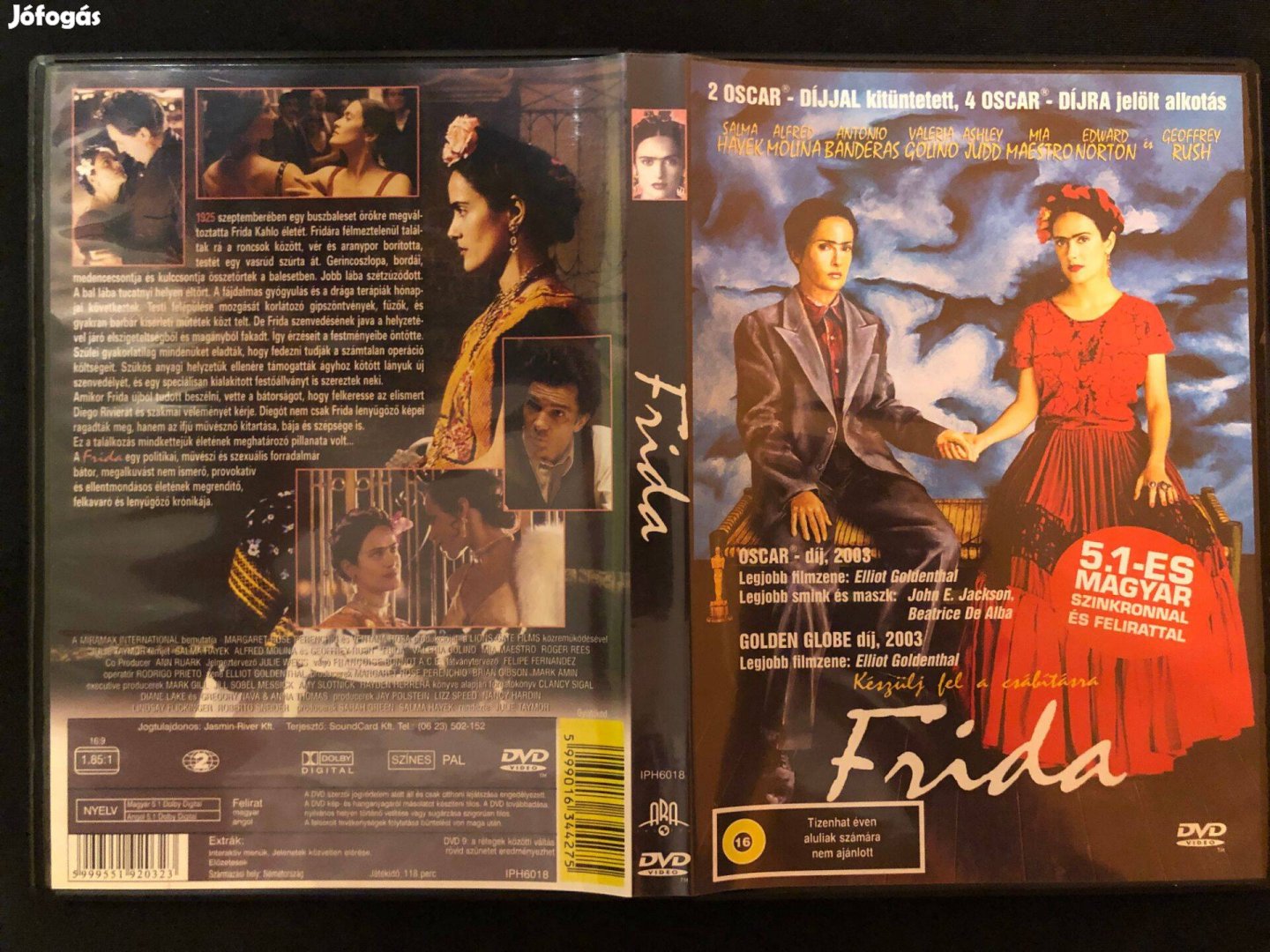 Frida (karcmentes, Salma Hayek, Antonio Banderas) DVD