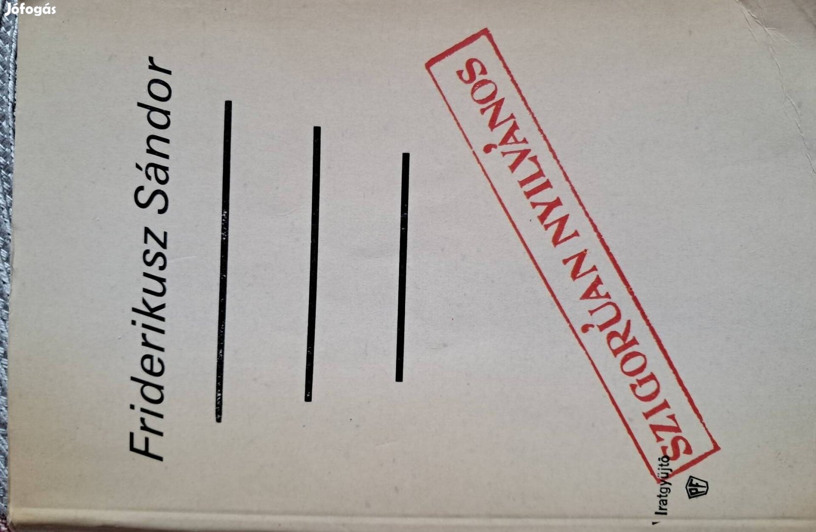 Friderikusz Sándor Szígorúan Nyilvános
