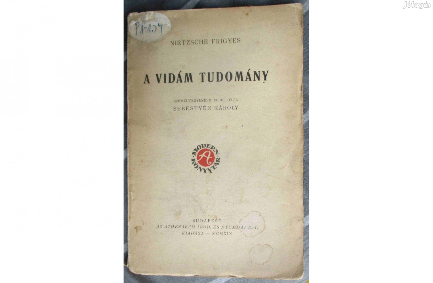 Friedrich Nietzsche: A vidám tudomány