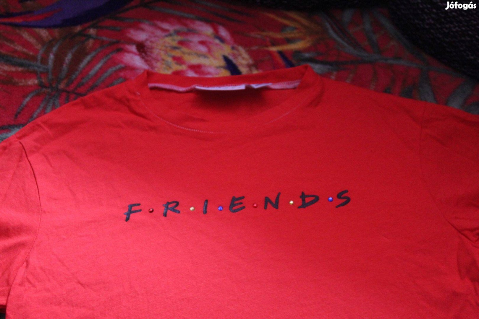 Friends piros noi crop polo, s, Uj