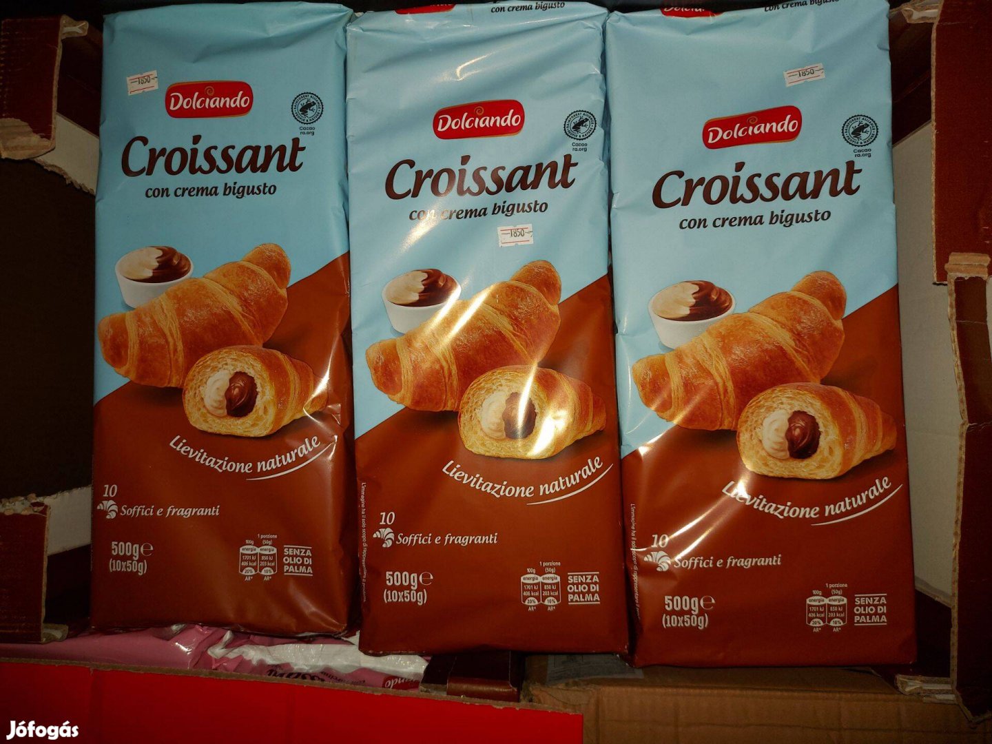 Friss Olasz Croissant 10 darabos Tejes - csokis ízben!