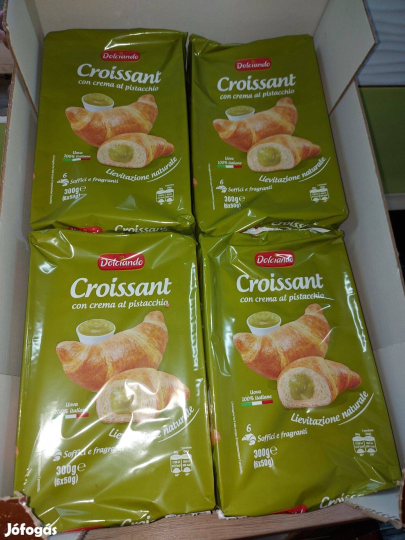 Friss Olasz Croissant 6 db-s Pisztácia Krémmel