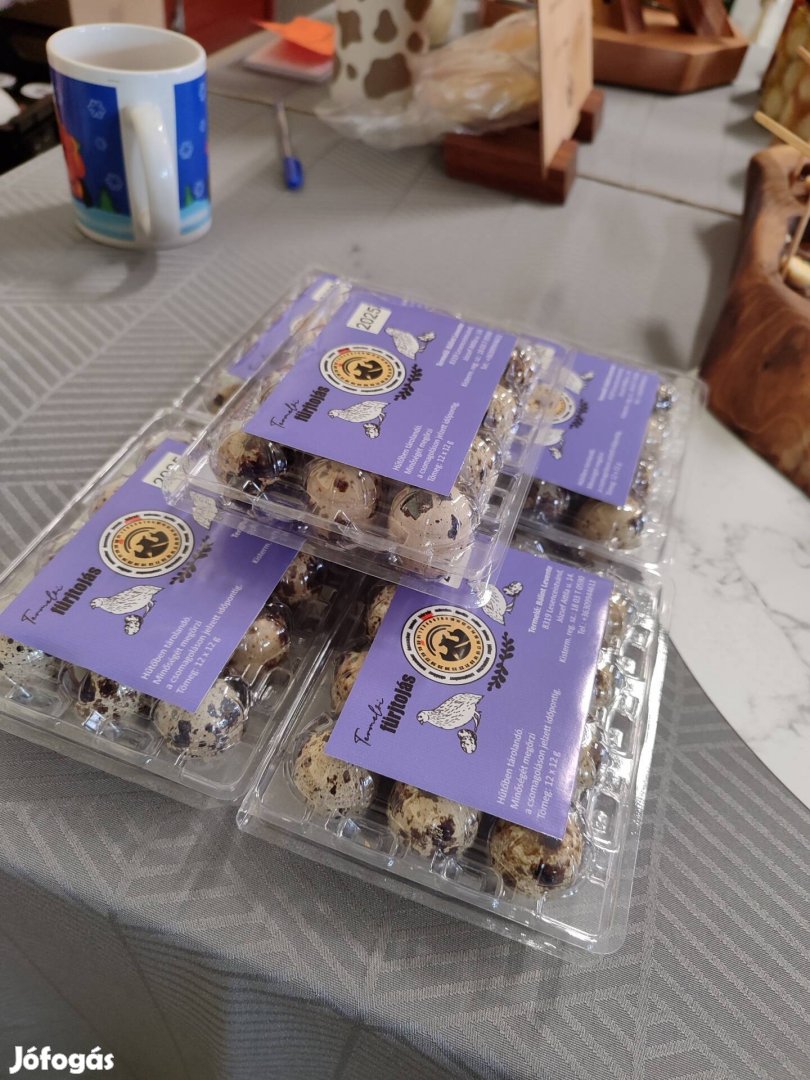 Friss termelői fürjtojás 