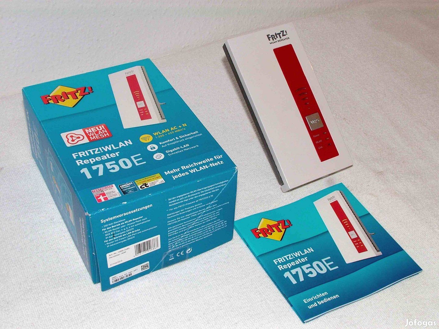 Fritz!WLAN Repeater 1750E jelerősítő