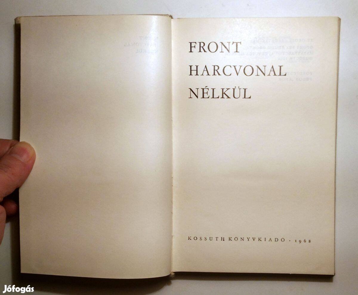 Front Harcvonal Nélkül (1968) 8kép+tartalom