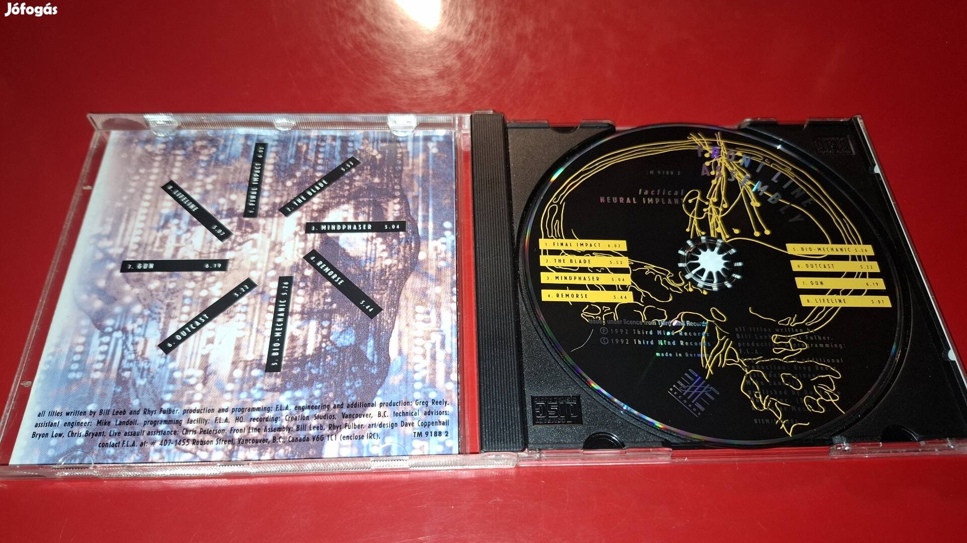 Front Line Assembly Tactical Neural Implant Cd 1992