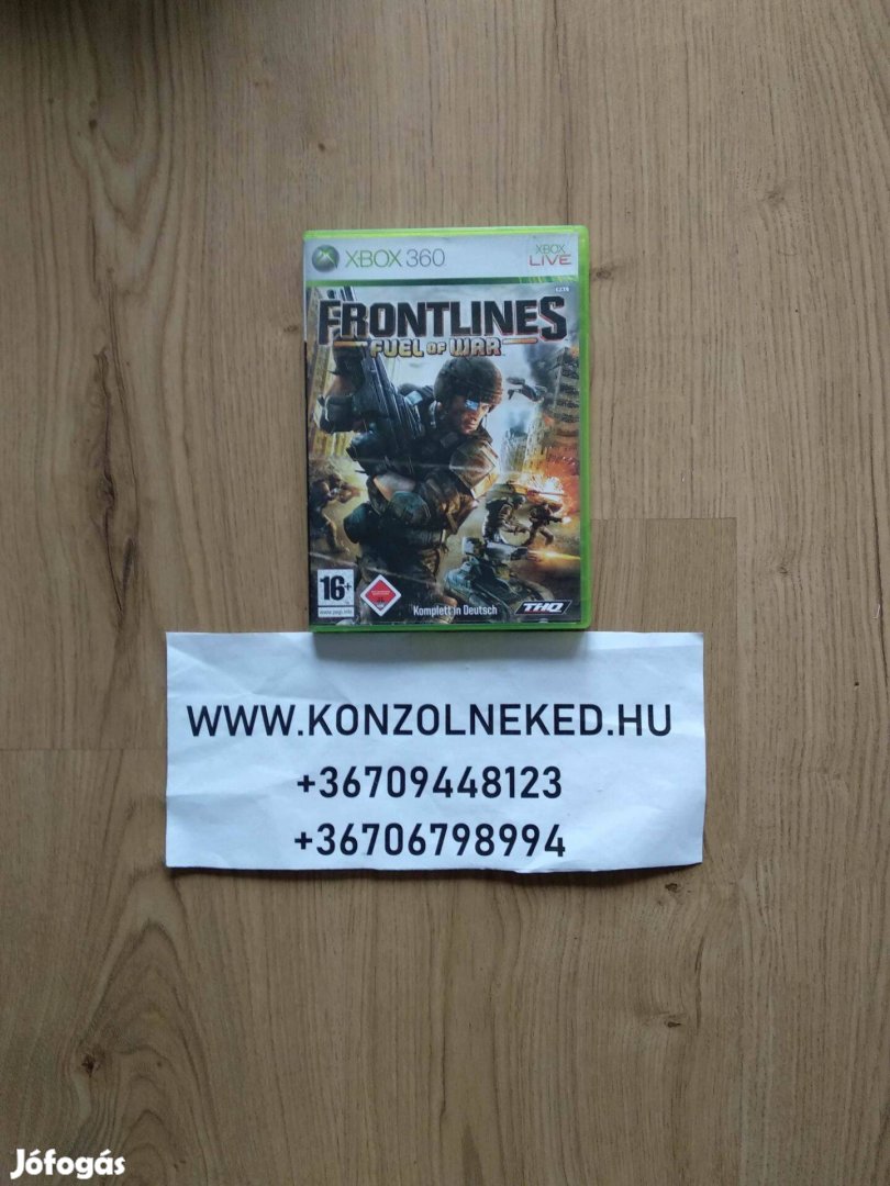 Frontlines Fuel of War Xbox One Kompatibilis eredeti Xbox 360 játék