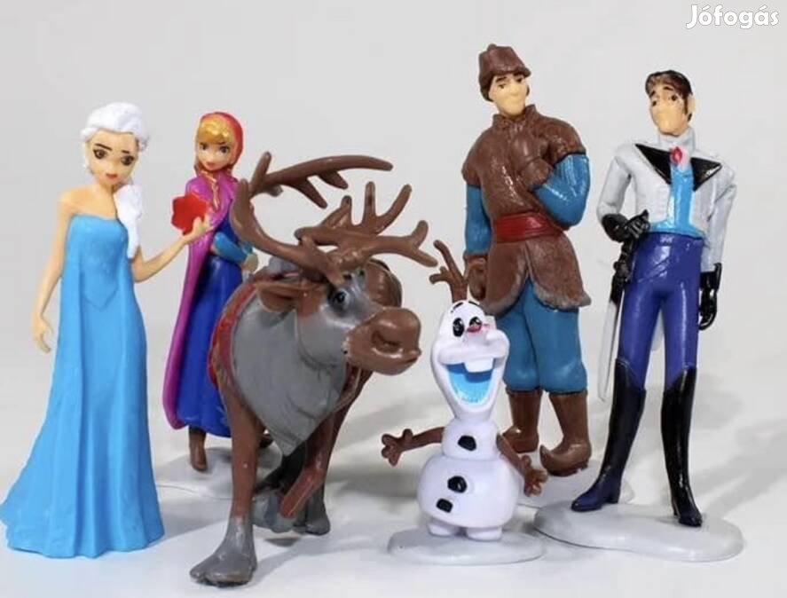 Frozen Jégvarázs 6 db figura szett Tortadísznek is