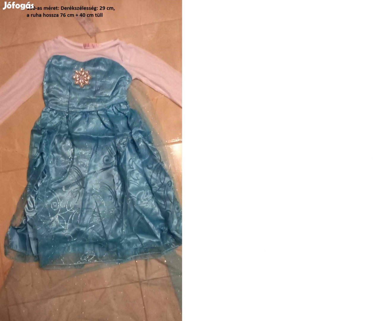 Frozen Jégvarázs Elsa Elza Anna farsangi ruha jelmez új 100 as méret