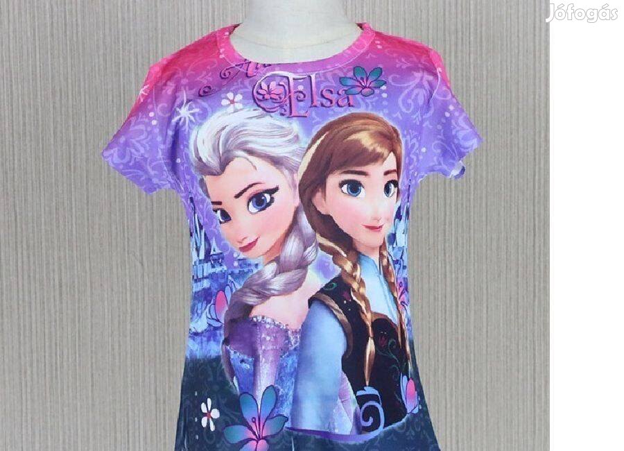 Frozen Jégvarázs Elsa Elza Anna póló új azonnal postázom Eleje mintás