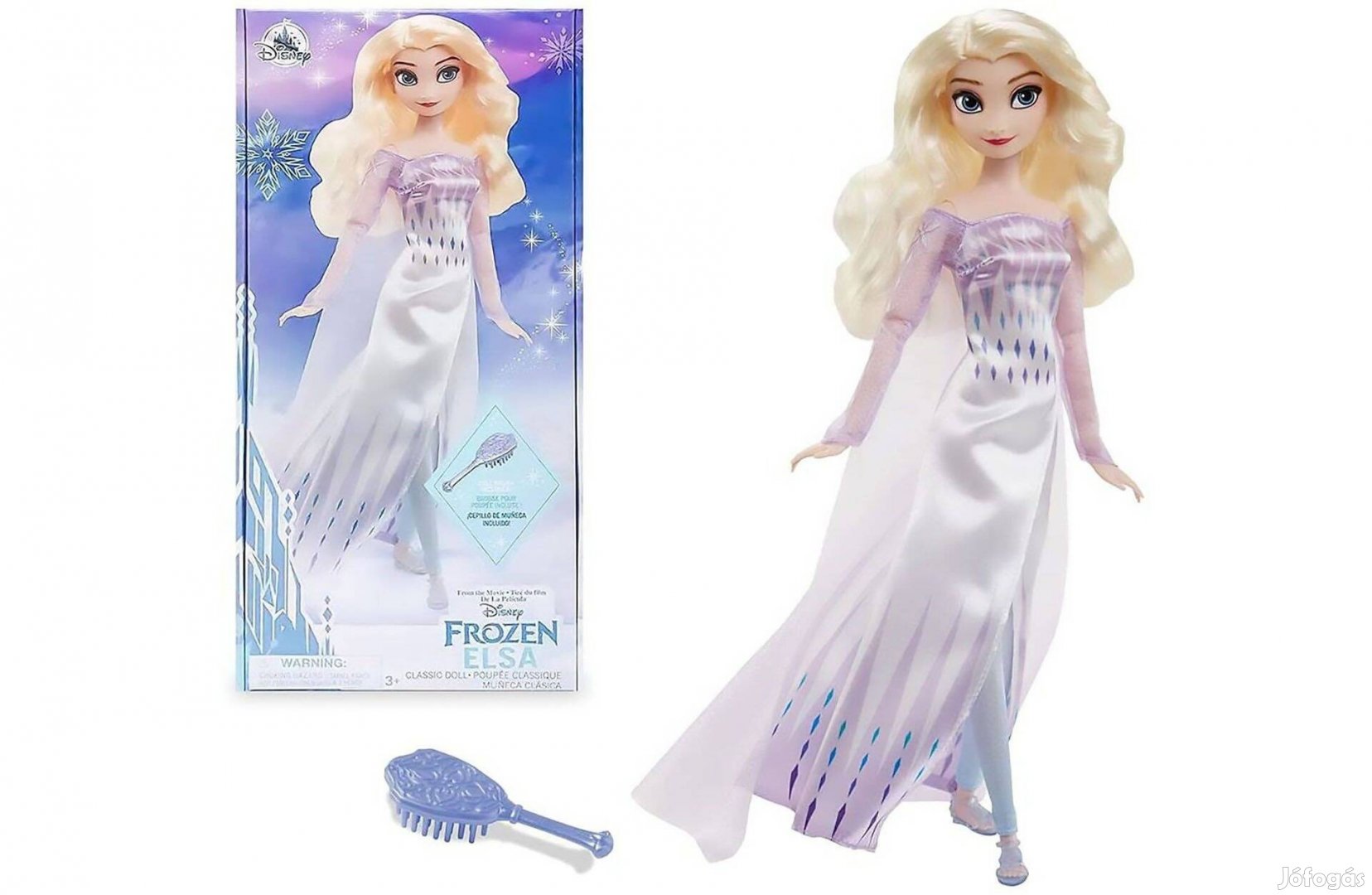 Frozen Jégvarázs Elza fehér ruhában Disney Store