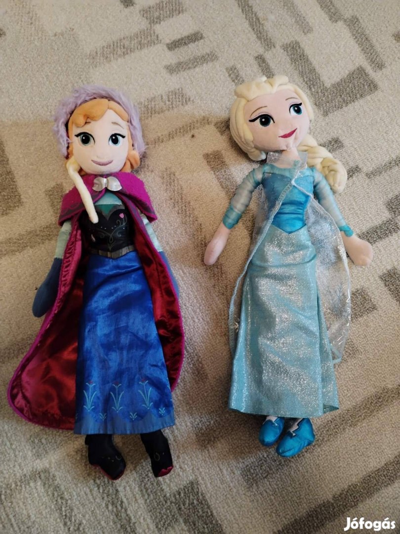 Frozen jágvarázs Anna és Elas plüss 40cm Képek Szerinti Állapotban