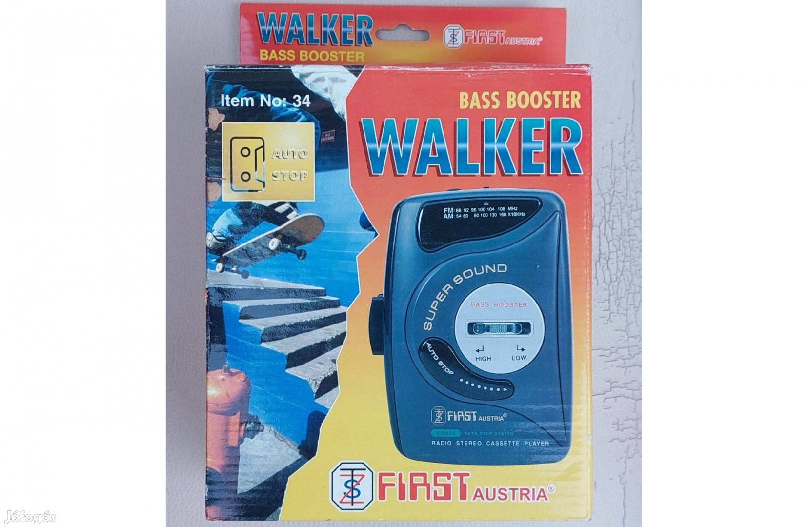 Frst Austria 34 Sztereó Rádió AM/FM Walkman Kazettás MAGNÓ / Aiwa Sony