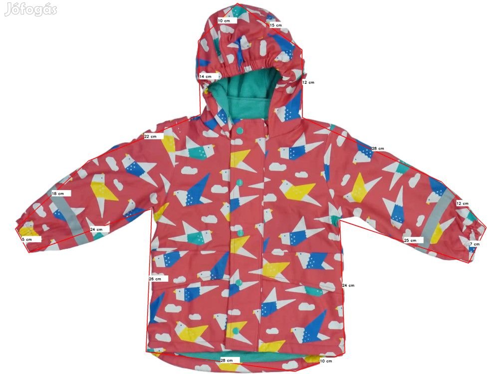 Frugi Használt (hibás) Lány Esőkabát (Méret: 98)