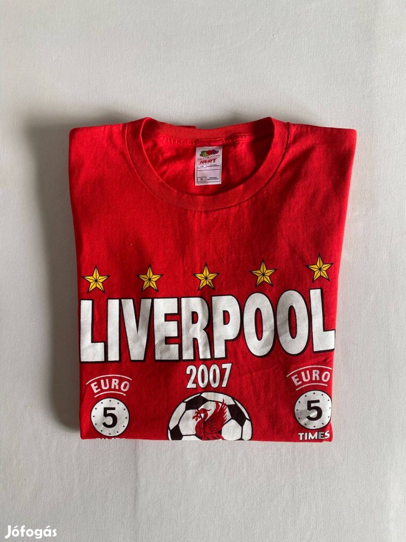 Fruit of The Loom Liverpool 2007 Athens The Final póló, XL-es