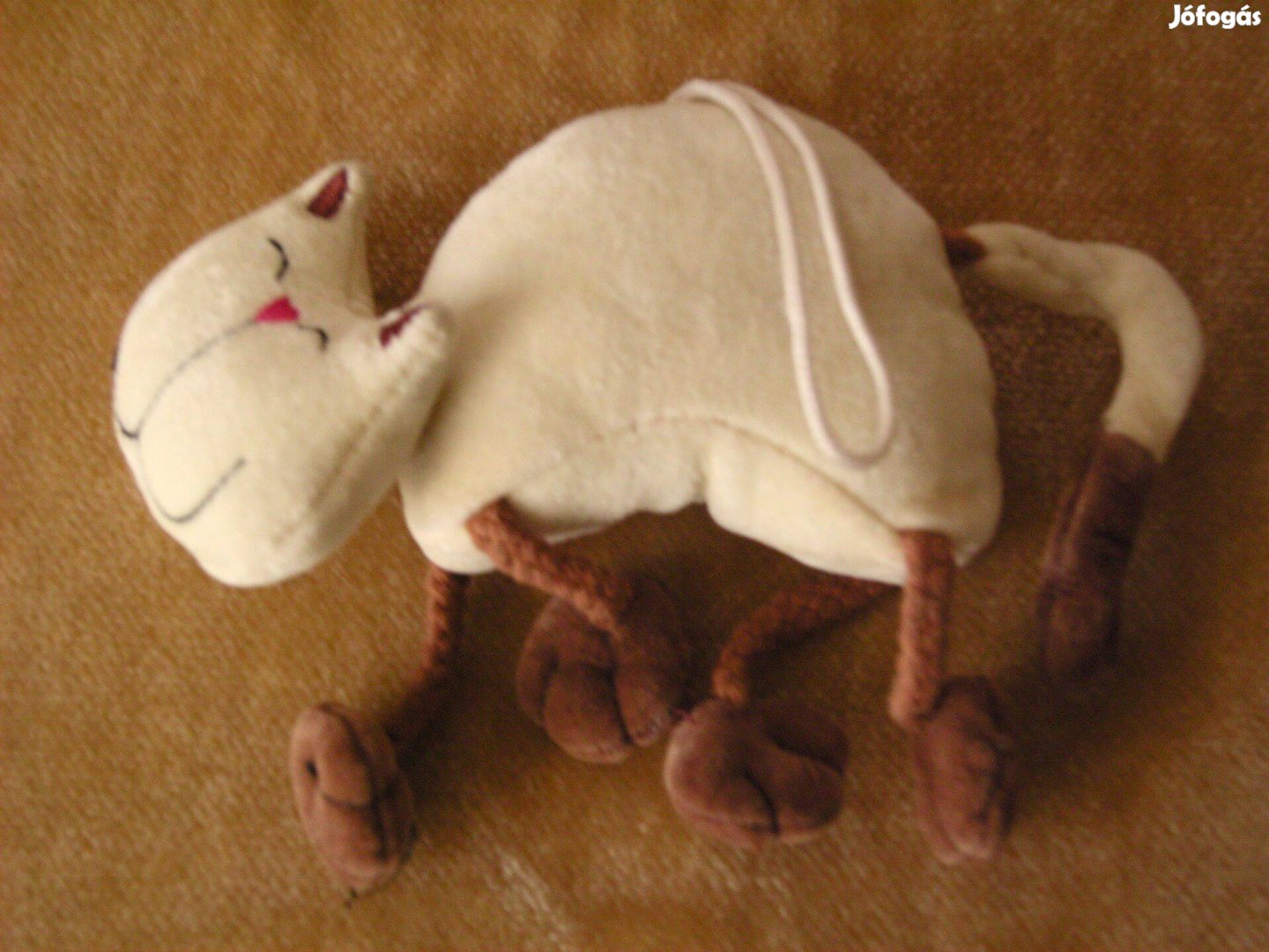 Függeszthető plüss figura, cica állatos játékfigura, 11 cm
