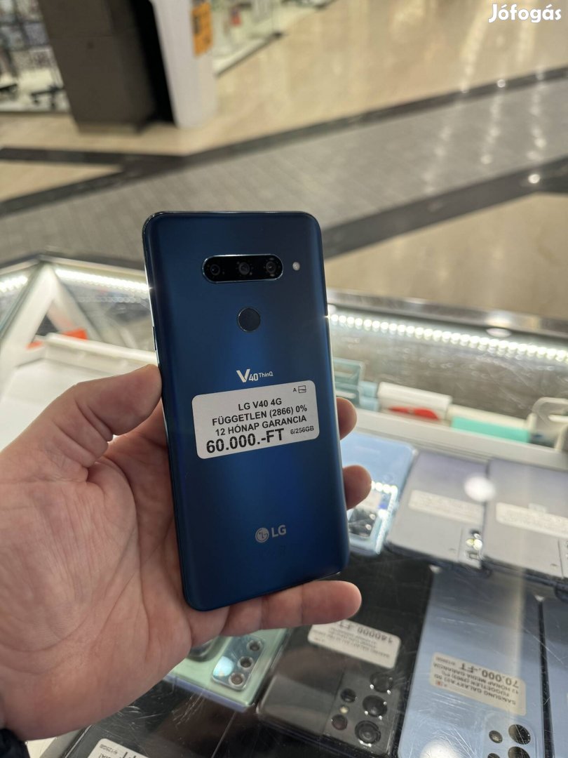 Független LG V40 Kék 128GB Garanciával