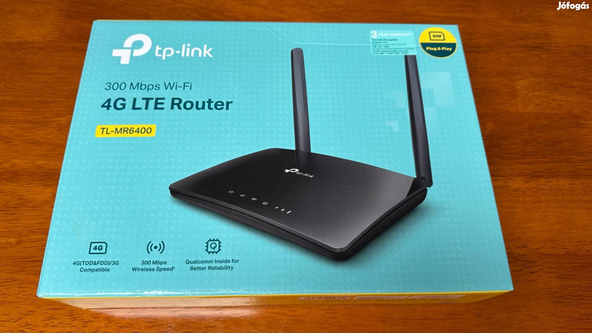 Független újszerű Tp-link 4G LTE Sim kártyás mobil wifi router 300Mbps