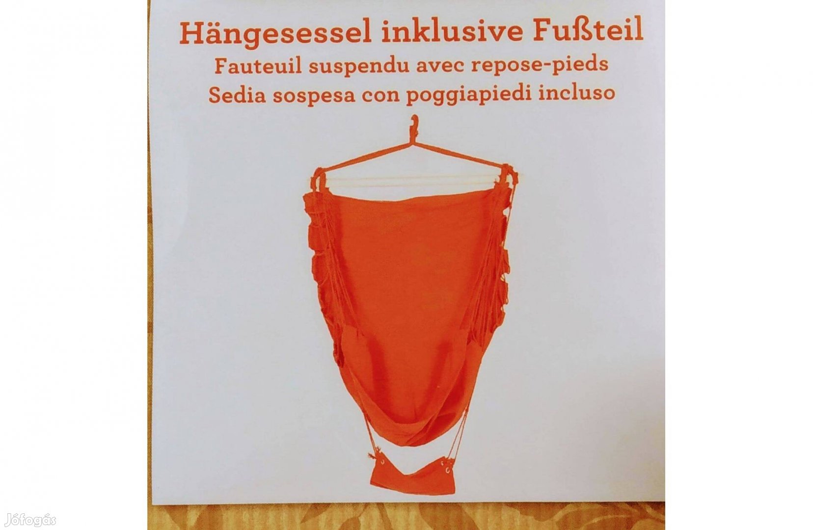 Függő fotel Új favázas lábtartóval