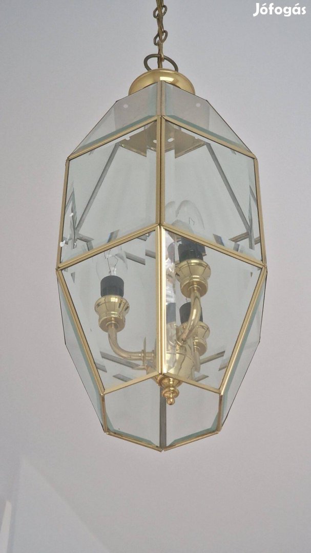 Függő lámpa (arany színű/üveg)