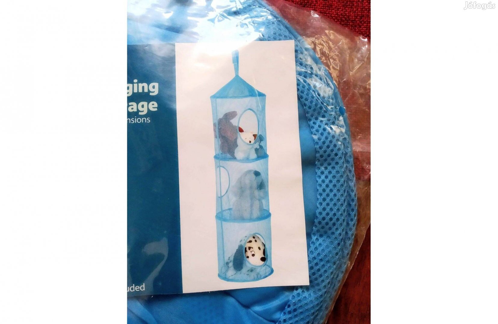 Függő polc függő tároló játék fehérnemű zokni baba stb Új