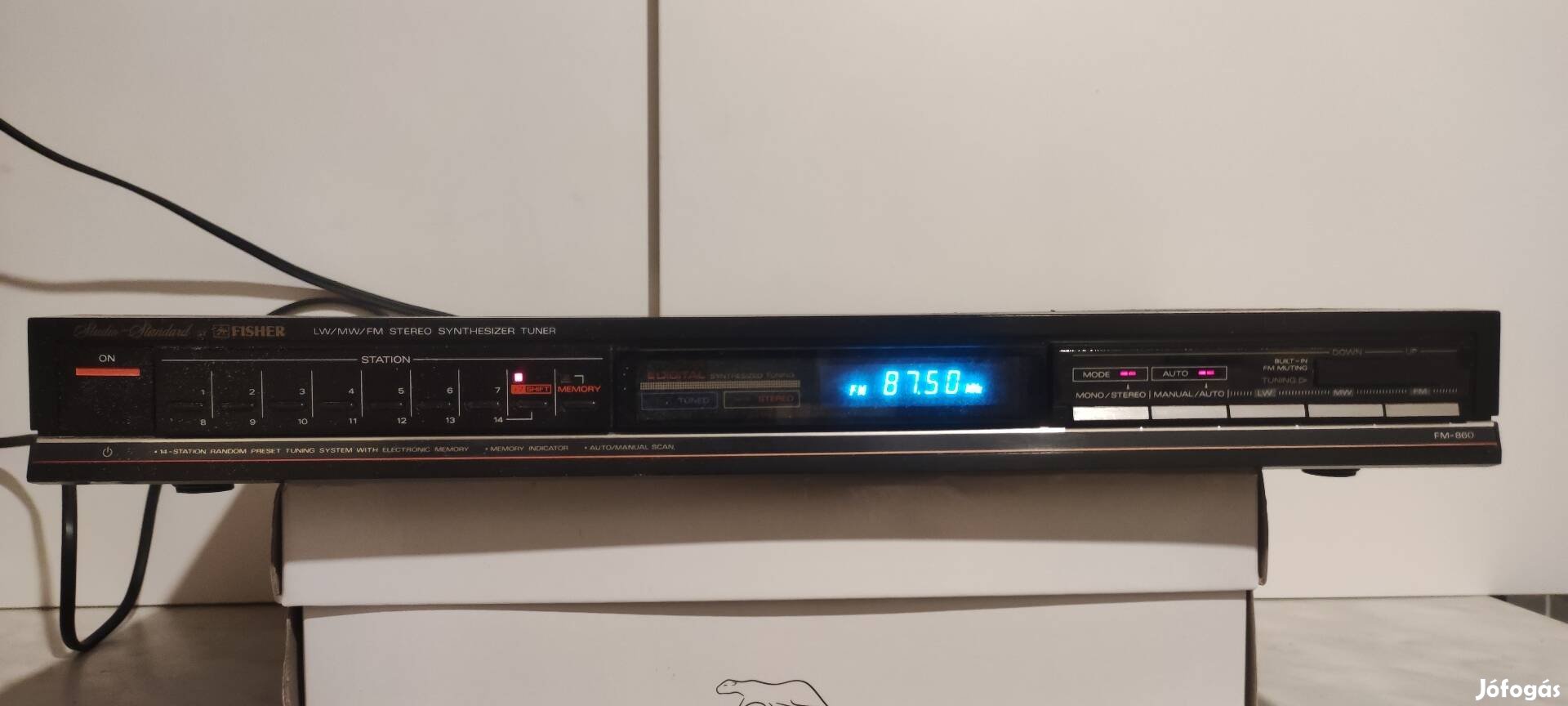 Függőben! Fisher FM 860 tuner, FM rádió