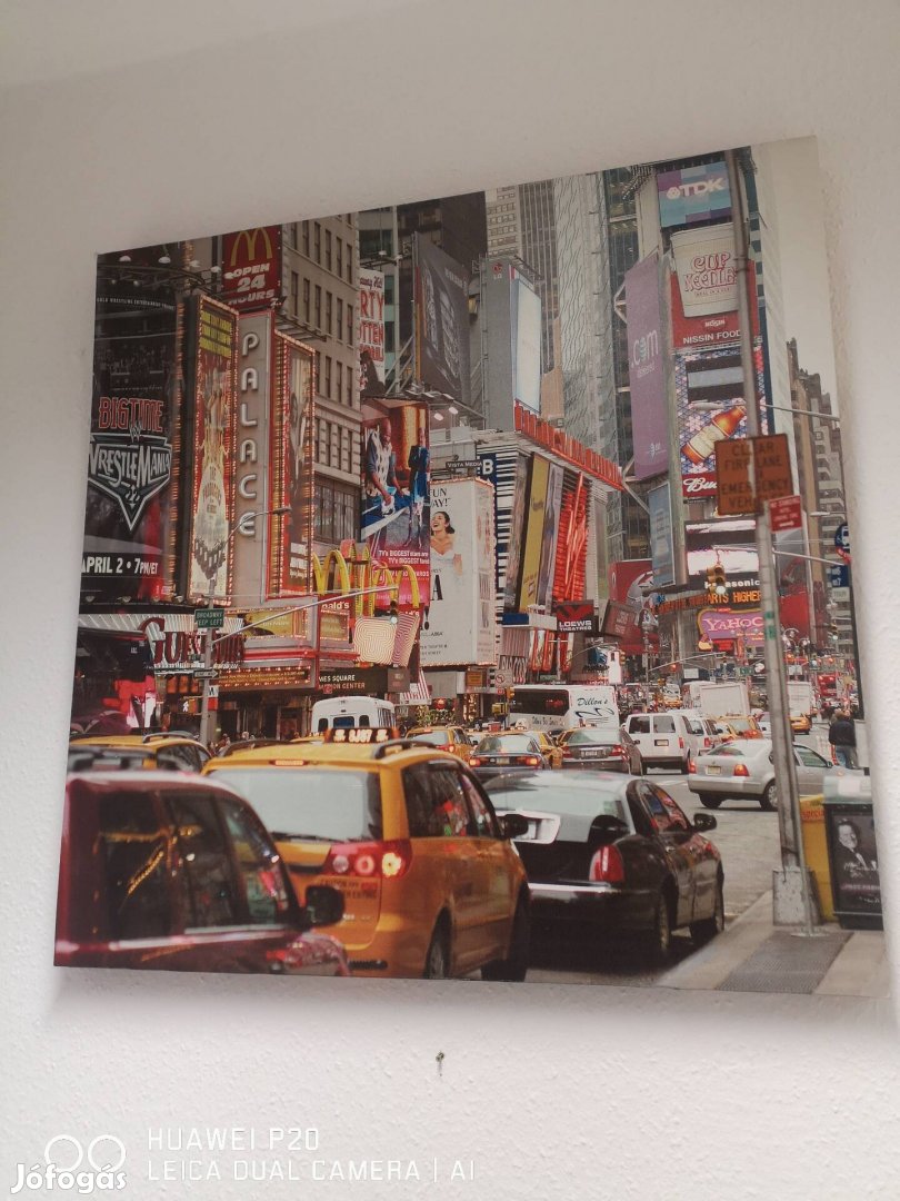Függőben! New York/Times Square falikép 80x80 cm