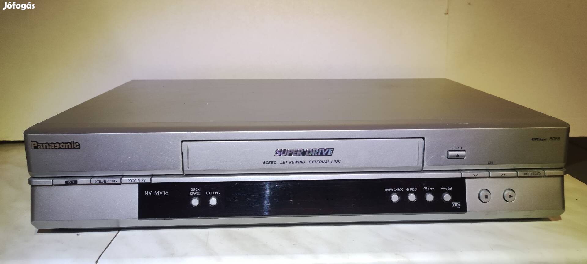 Függőben! Panasonic NV-MV15EP-S videomagnó, hibás VHS-lejátszó