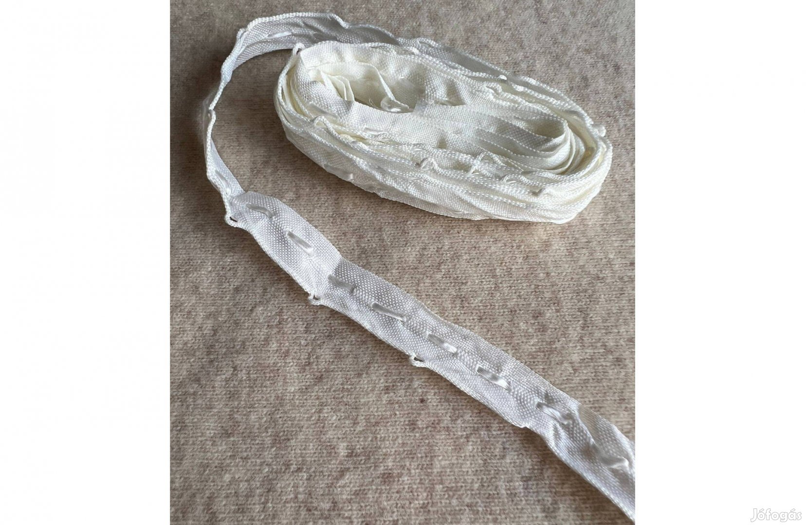 Függönybehúzó szalag fehér 1,5 cm