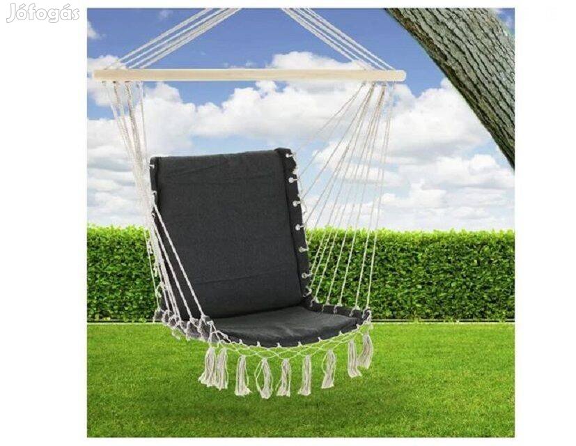 Függőszék bojtokkal, 150 kg, szürke,Detex ,Új