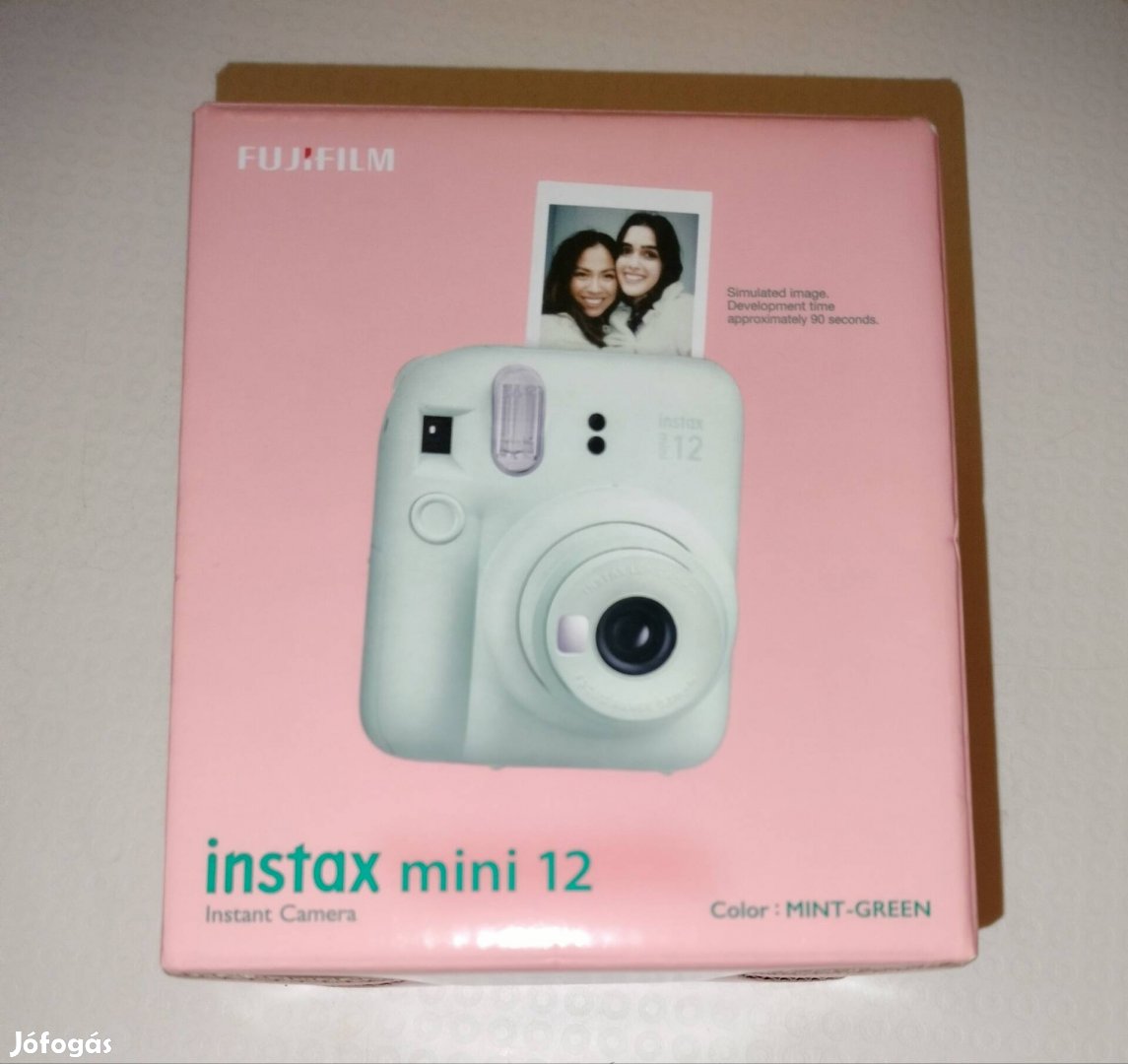 Fujifilm Instax Mini 12 Mint Green zöld fényképezőgép , új  