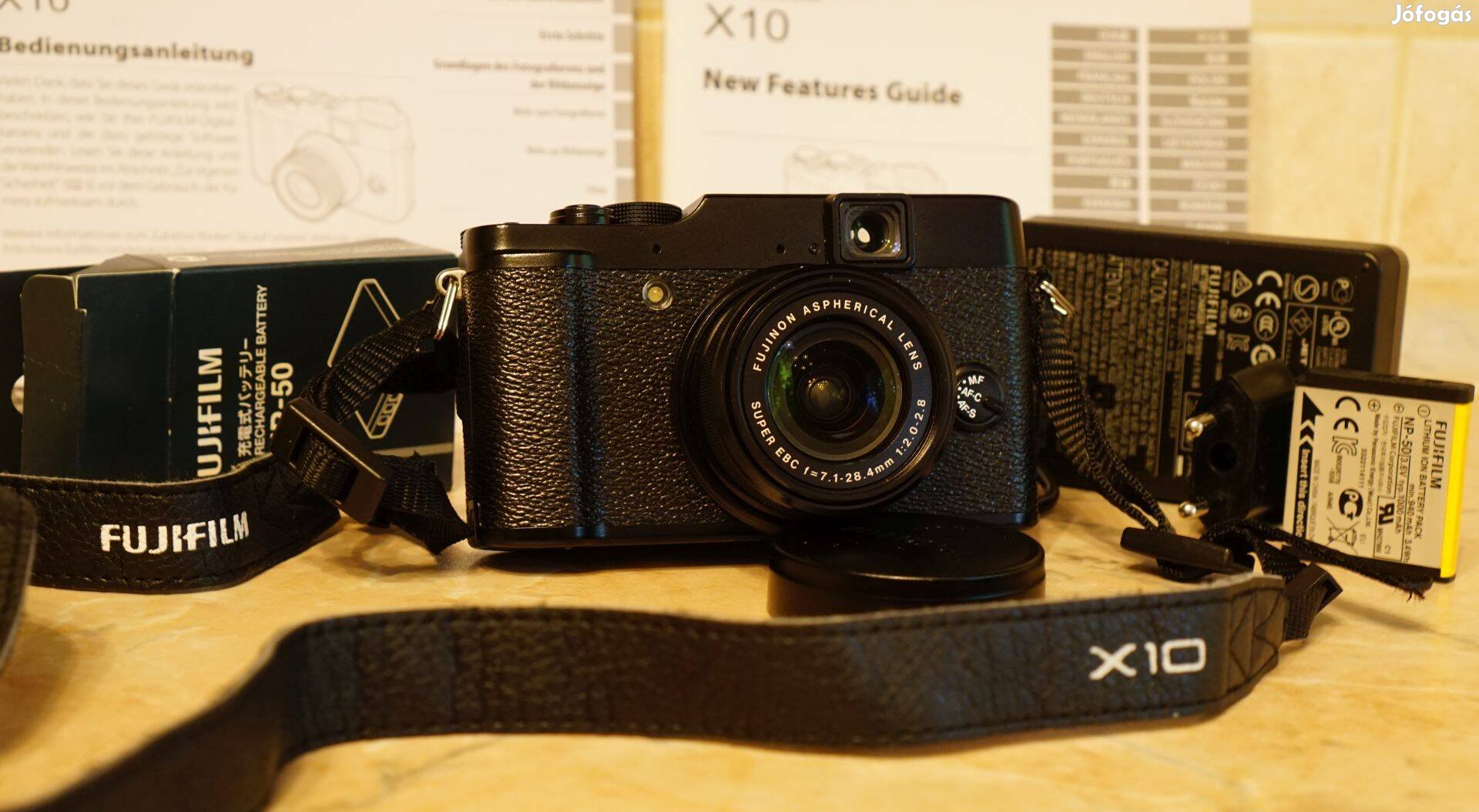 Fujifilm x10 fényképezőgép kiváló állapotban