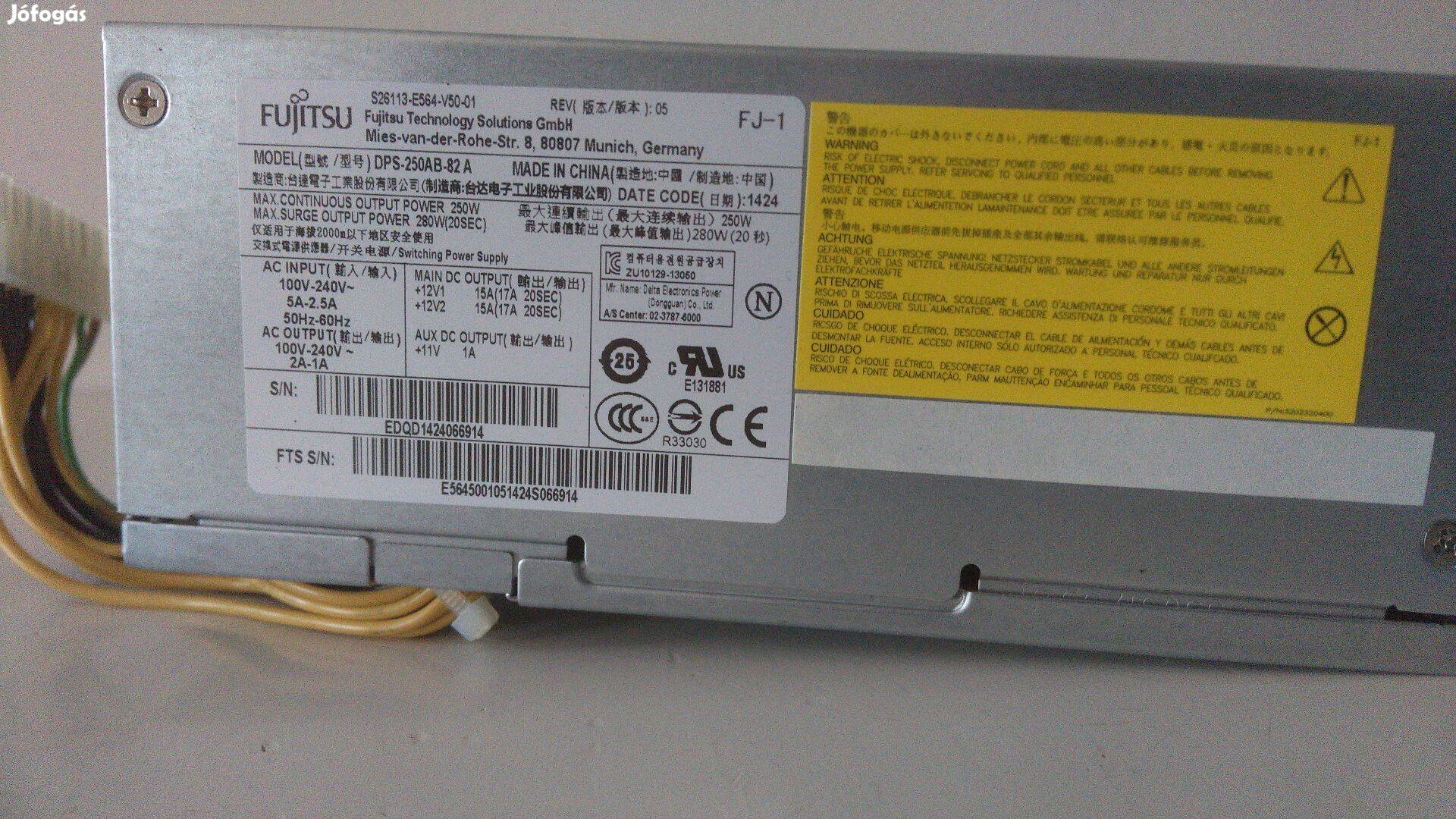 Fujitsu 16 PIN-es 250 W táp S26113-E564 kifogástalan állapotban