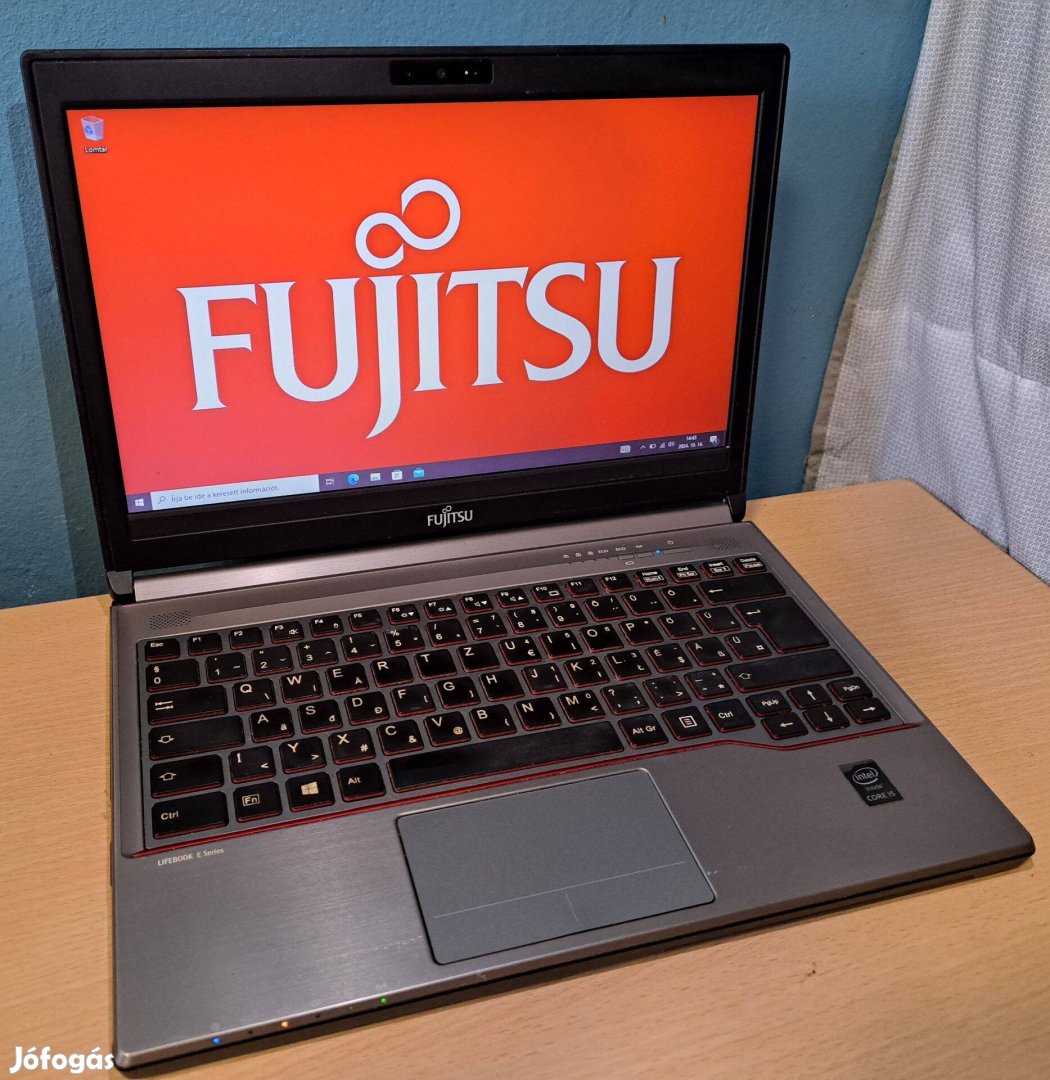 Fujitsu E752 laptop (14/i5-G4/8GB/256SSD/Magyar)