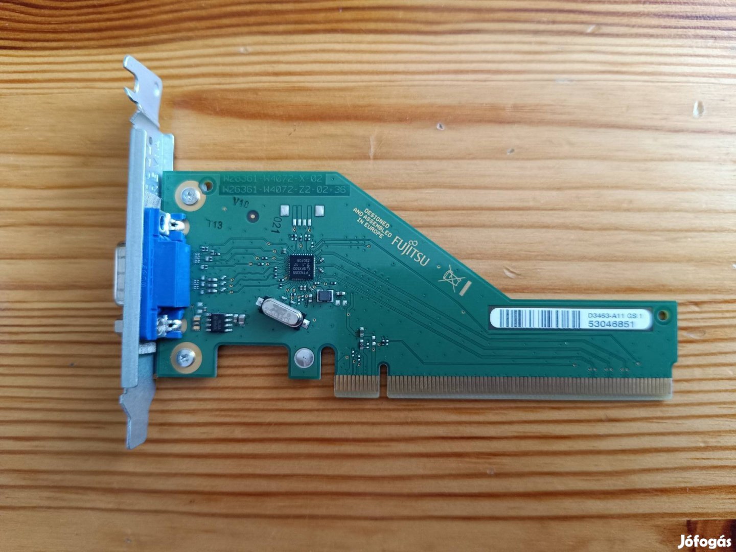 Fujitsu VGA átalakító kártya D3453-A11 GS 1 adapter PCI-E