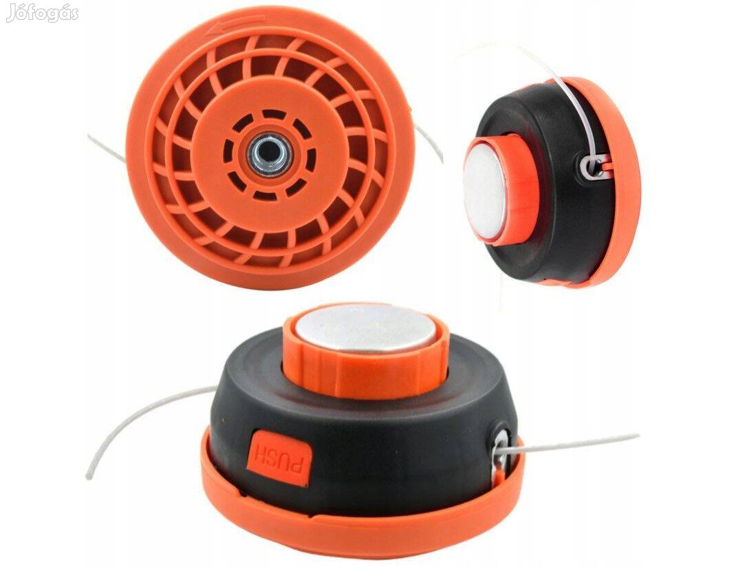 Fűkasza bozótvágó fémbetétes kézi befűzős félautomata damilfej