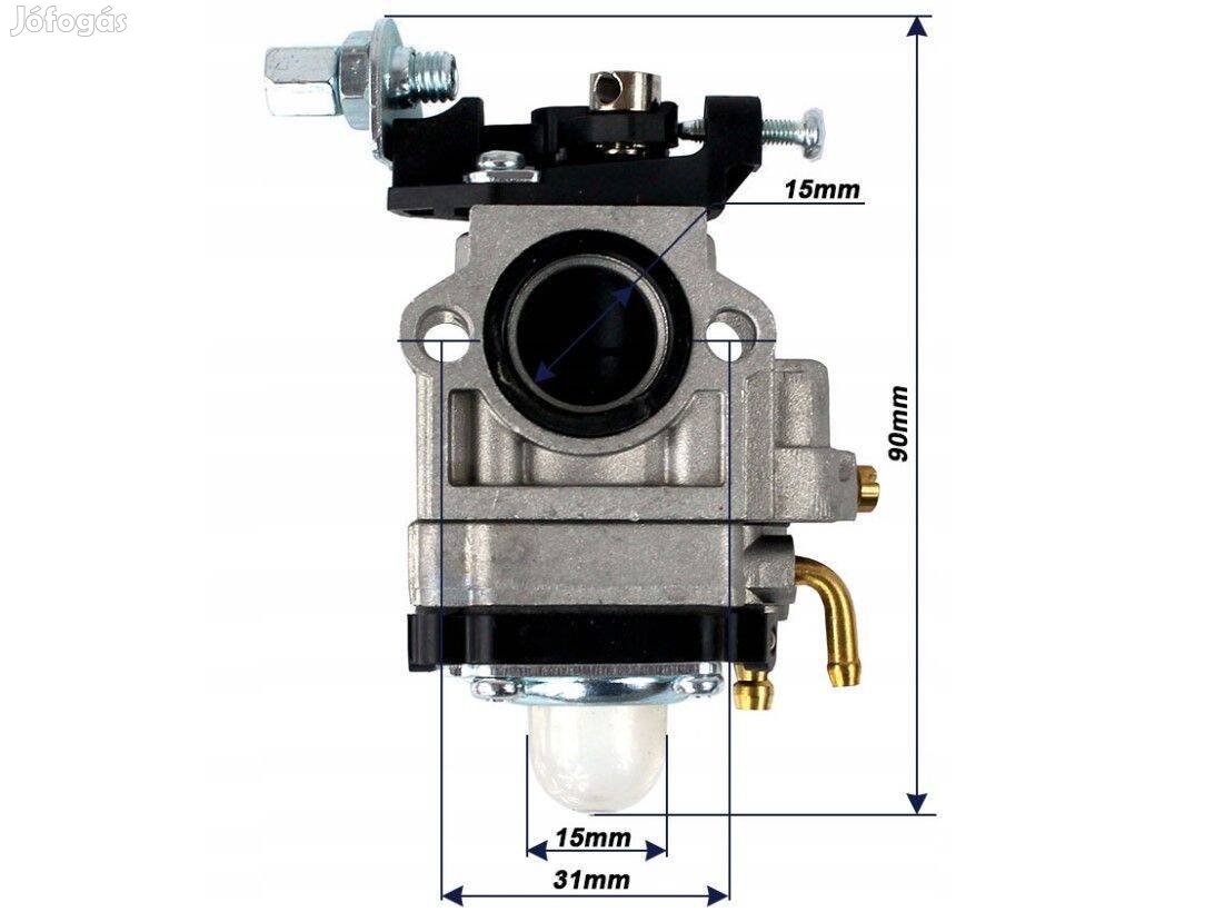 Fűkasza bozótvágó karburátor 15mm torokkal 10db egyben