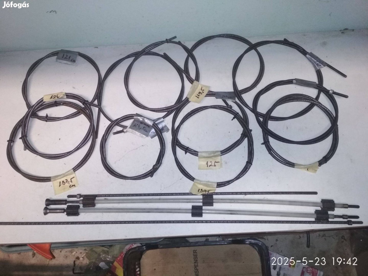 Fűkasza meghajtó spirálok